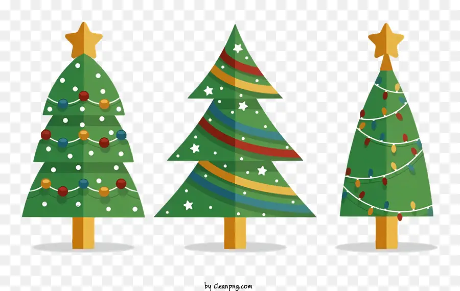 Arboles De Navidad，Decoraciones PNG