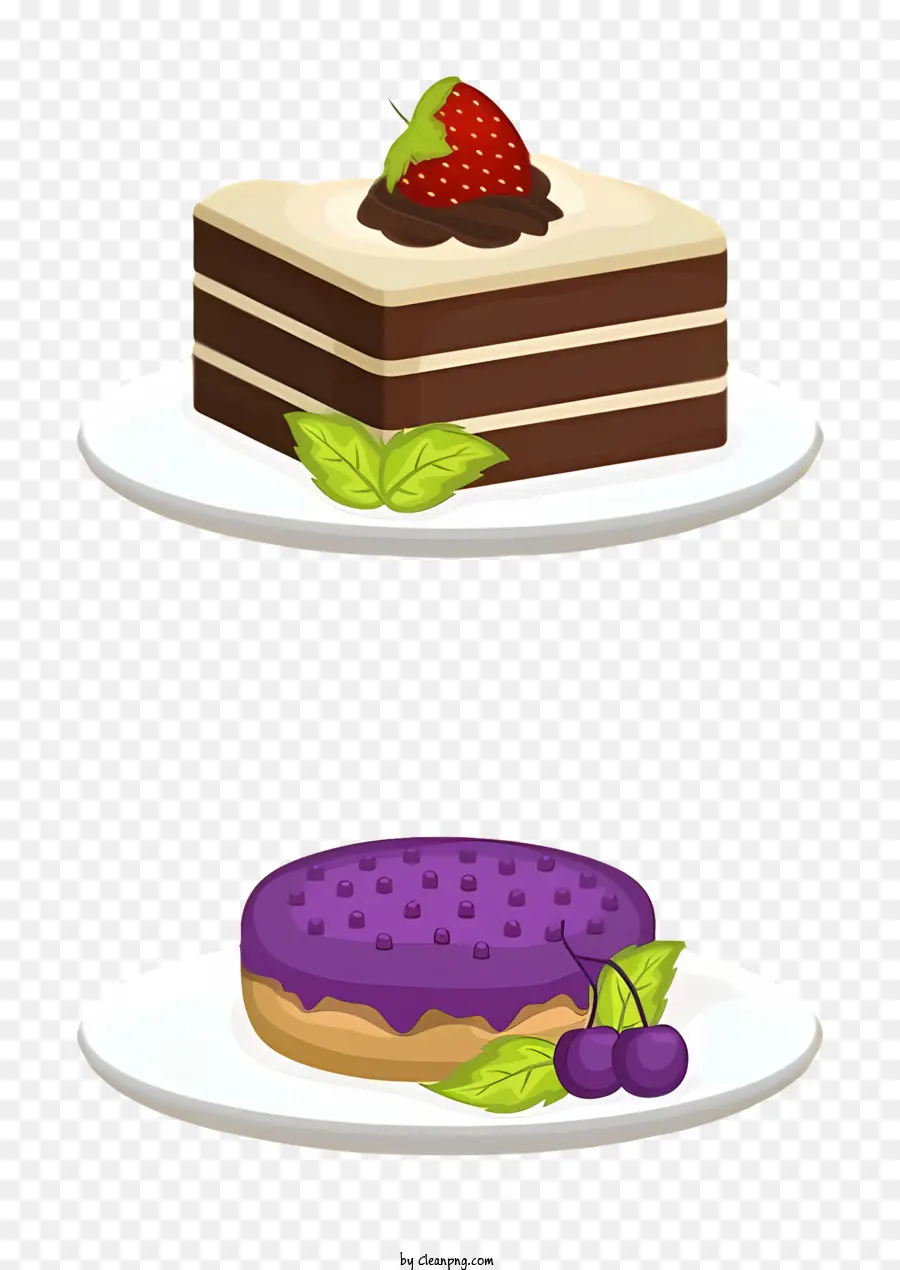 Pastel De Chocolate，Tarta De Fresas PNG