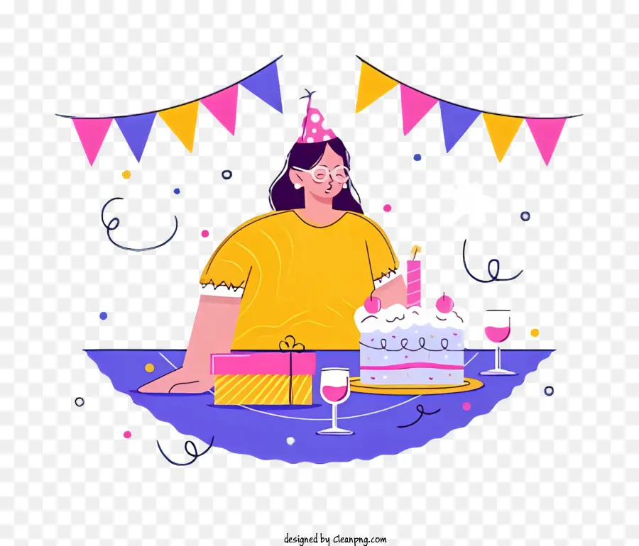 Celebración De Cumpleaños，Pastel PNG