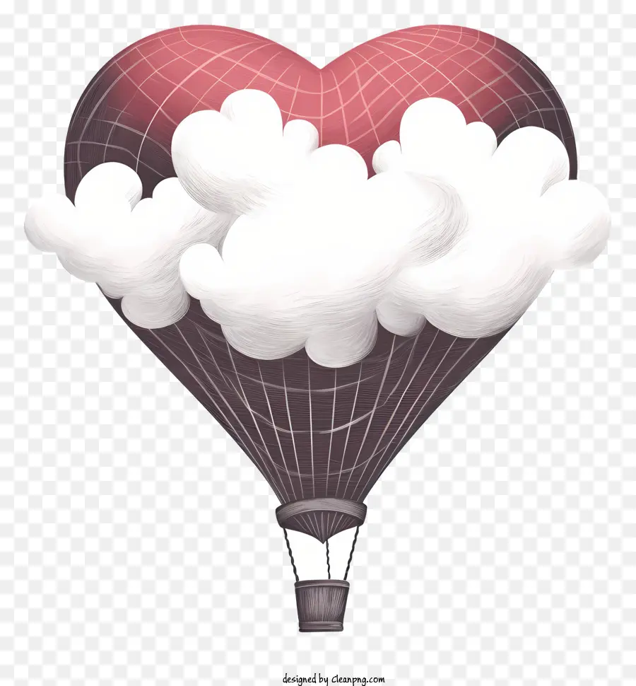 Globo De Aire Caliente，Heartshaped Globo PNG