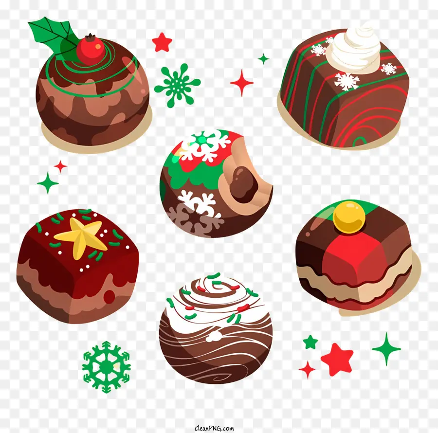 Postres De Navidad，Postres De Chocolate PNG