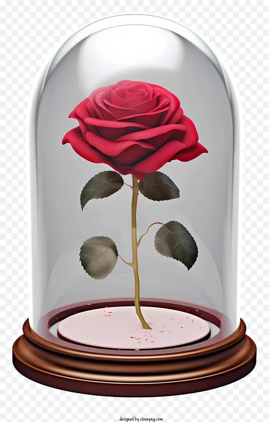 Rosa Roja，Campana De Vidrio PNG
