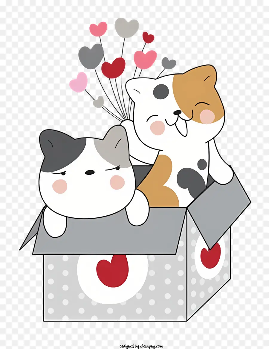 Gatos，Gatos En Caja PNG