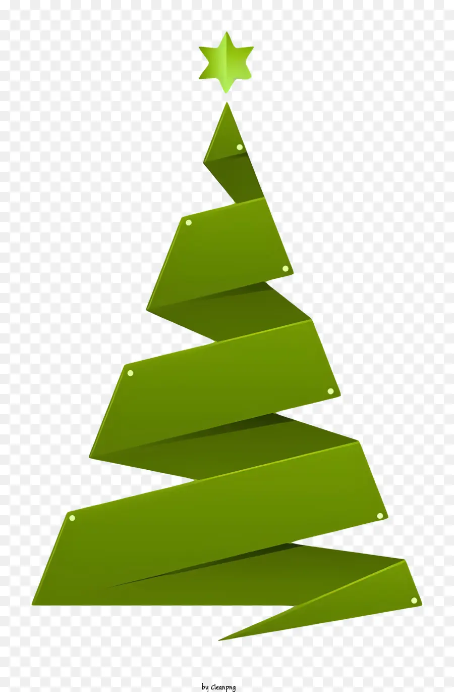 árbol De Navidad Verde，Cinta Verde PNG