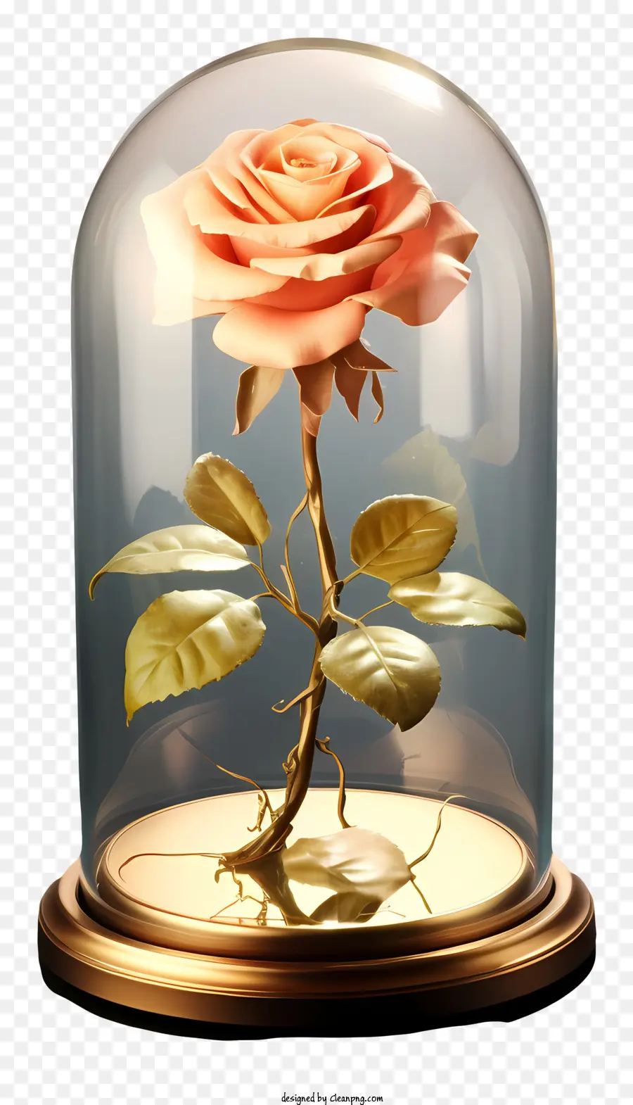 Rosa En Cúpula De Cristal，Rosa PNG