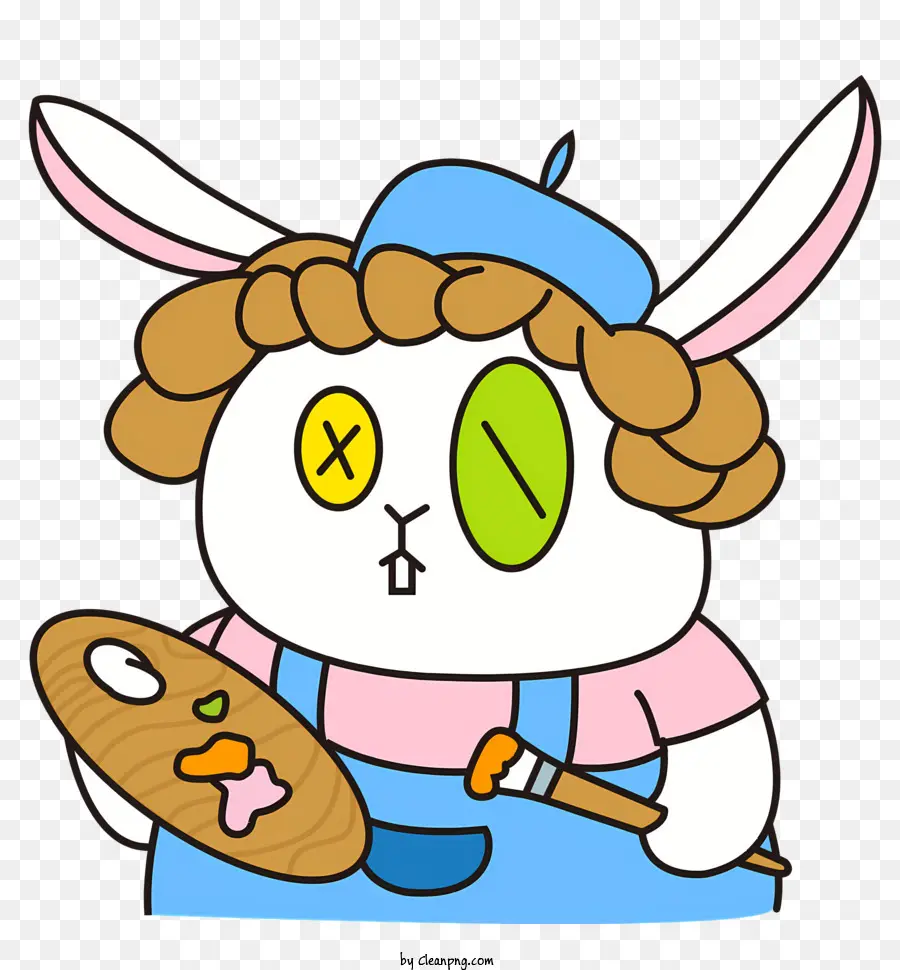 Cartoon Rabbit，Pintoradores De La Gorra PNG