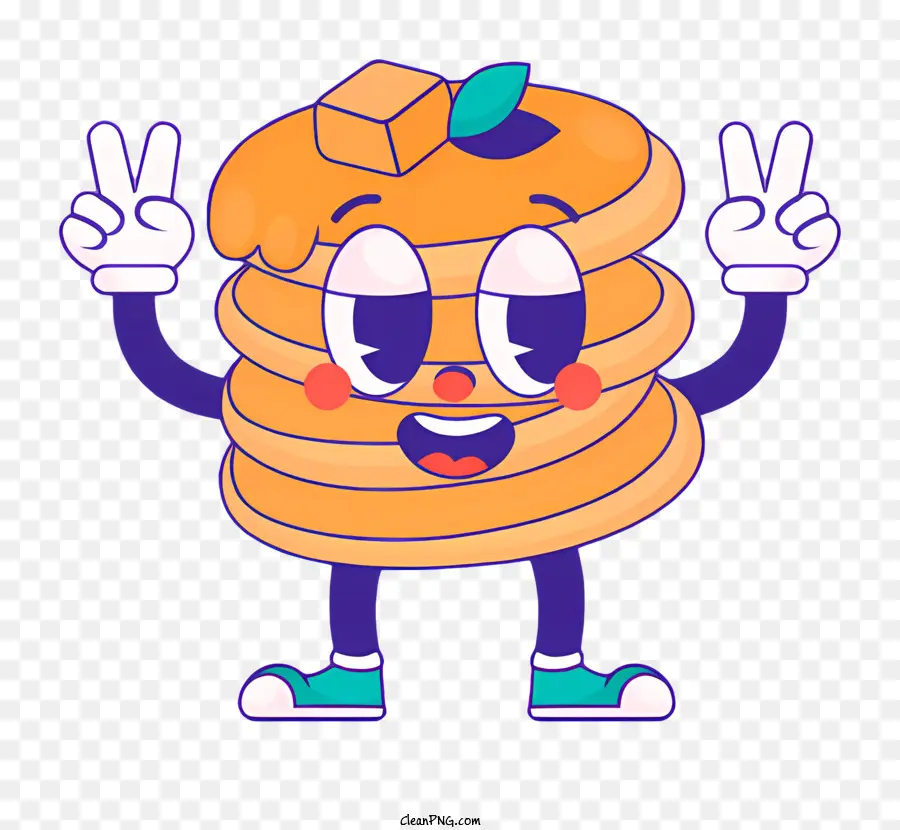 Personaje De Dibujos Animados，Panqueques PNG