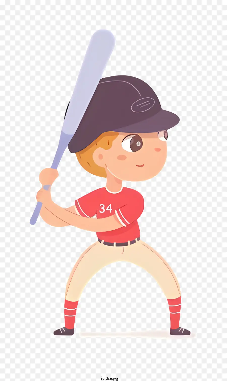 Chico Joven，Bate De Béisbol PNG