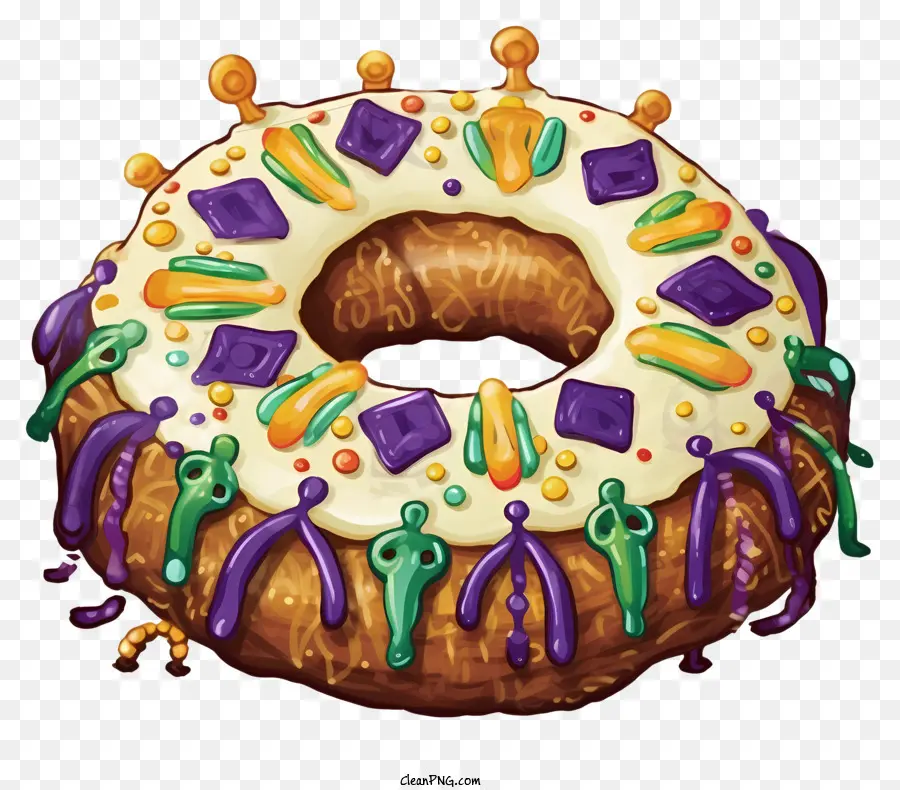 Pasteles，Donut Decorado PNG