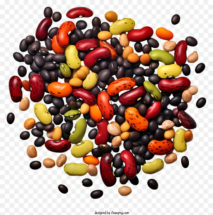 Frijoles Coloridos，Frijoles De Nutrientes PNG