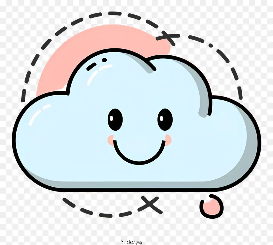 Nube Sonriente，Arco Del Arco Iris PNG