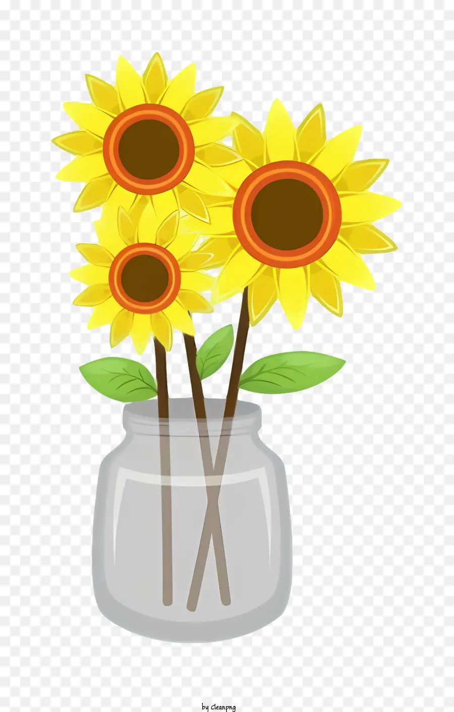 Florero，Los Girasoles PNG