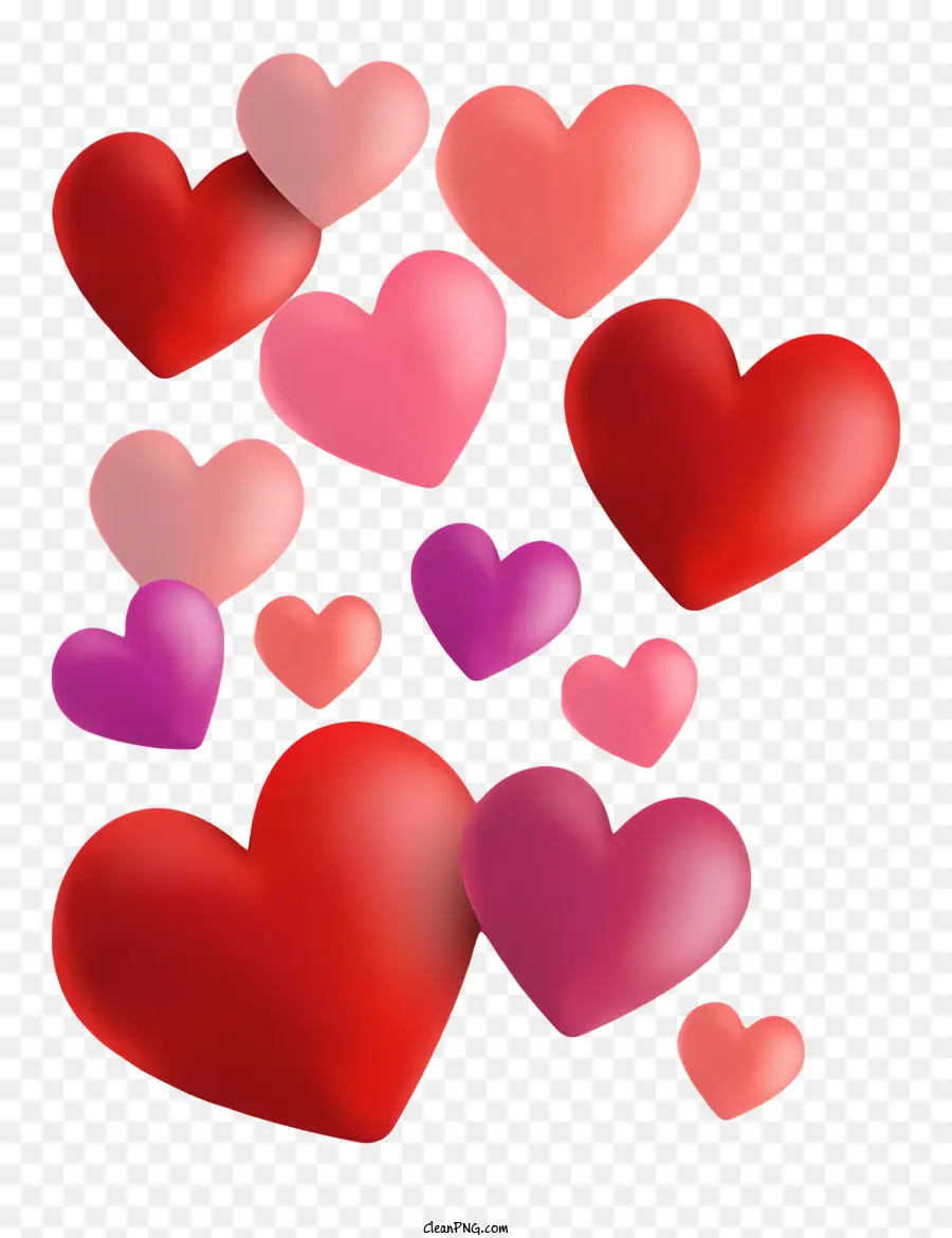 Corazones，Corazones Rojos PNG