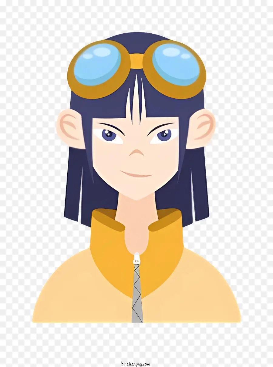 Avatar Animado，Mujer Con Gafas PNG