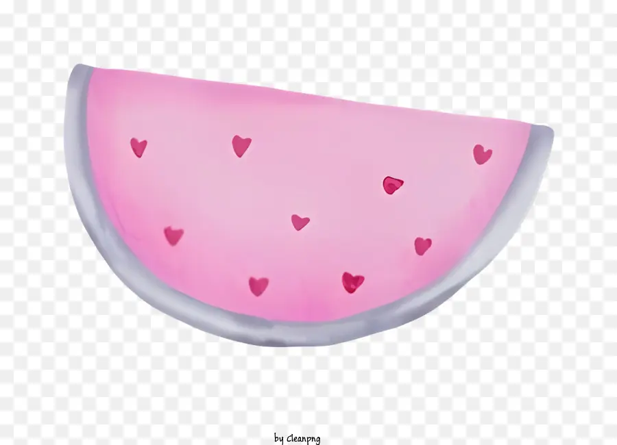 Rebanada De Sandía，Corazones Pink PNG