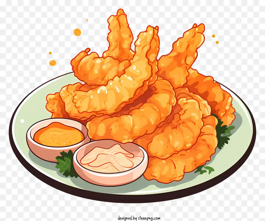 Nuggets De Pollo Frito，Textura Crujiente PNG