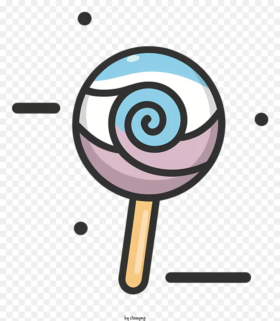 Lollipop Azul Y Púrpura，Patrón De Remolino Lollipop PNG