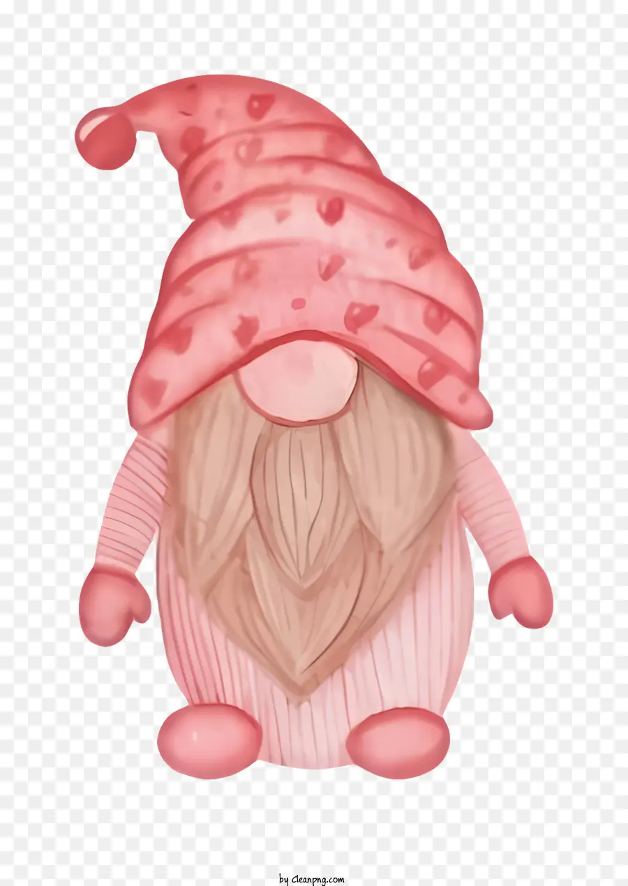 Gnome，Sombrero De Punto Rosa PNG