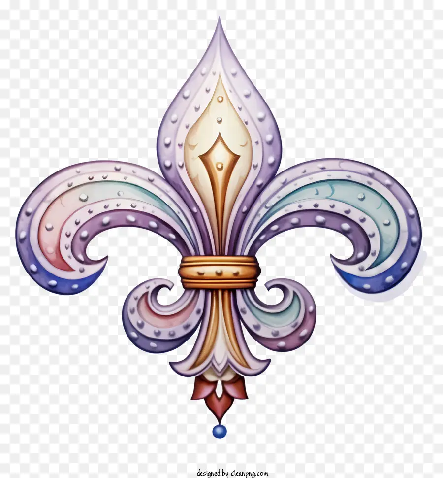 Diseño De Fleurdelis，Colorido PNG