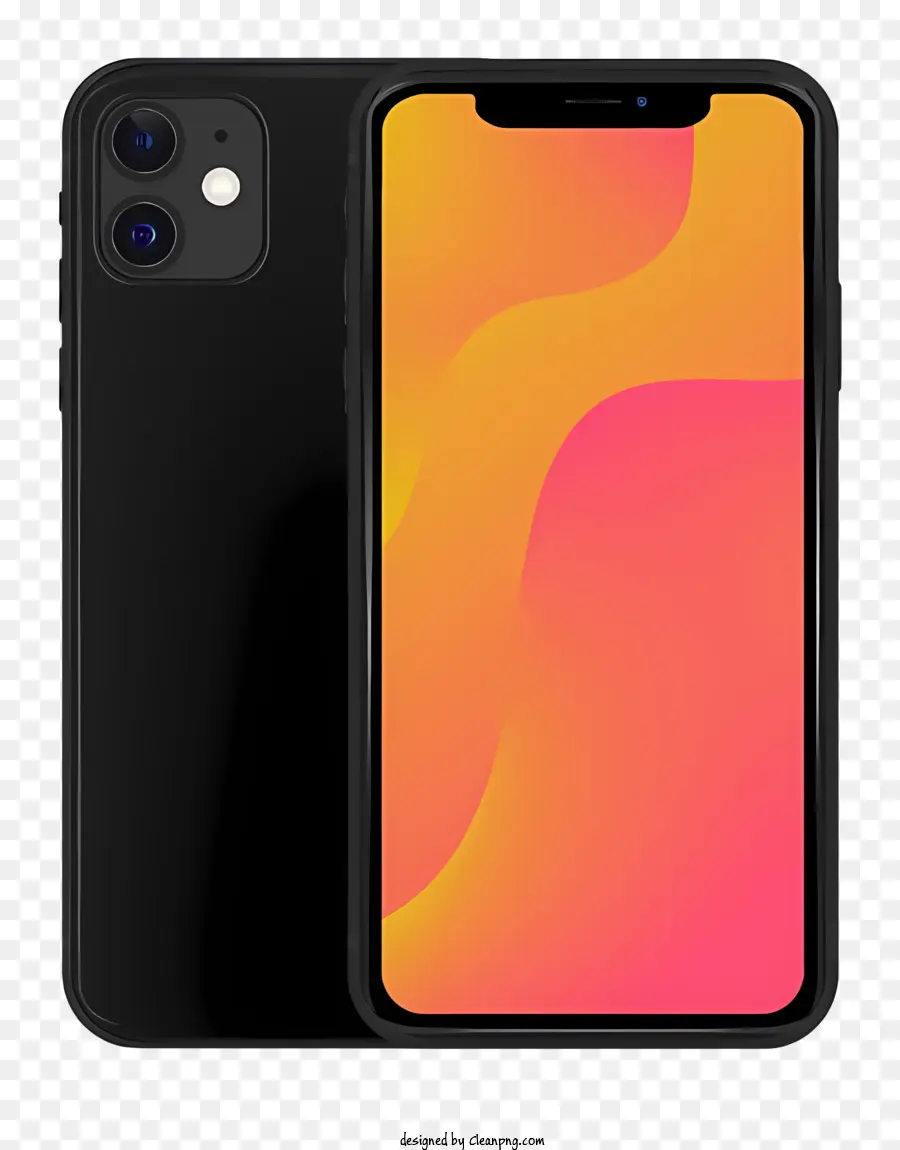 Iphone 11，Negro PNG