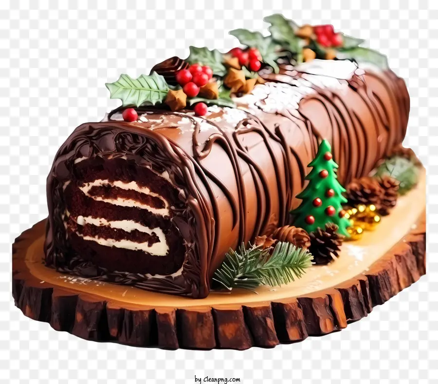 Pastel De Chocolate，Pastel De Navidad PNG