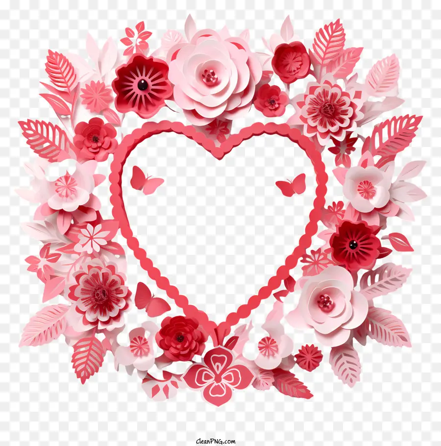 Corazón，Rosas De Color Rosa PNG