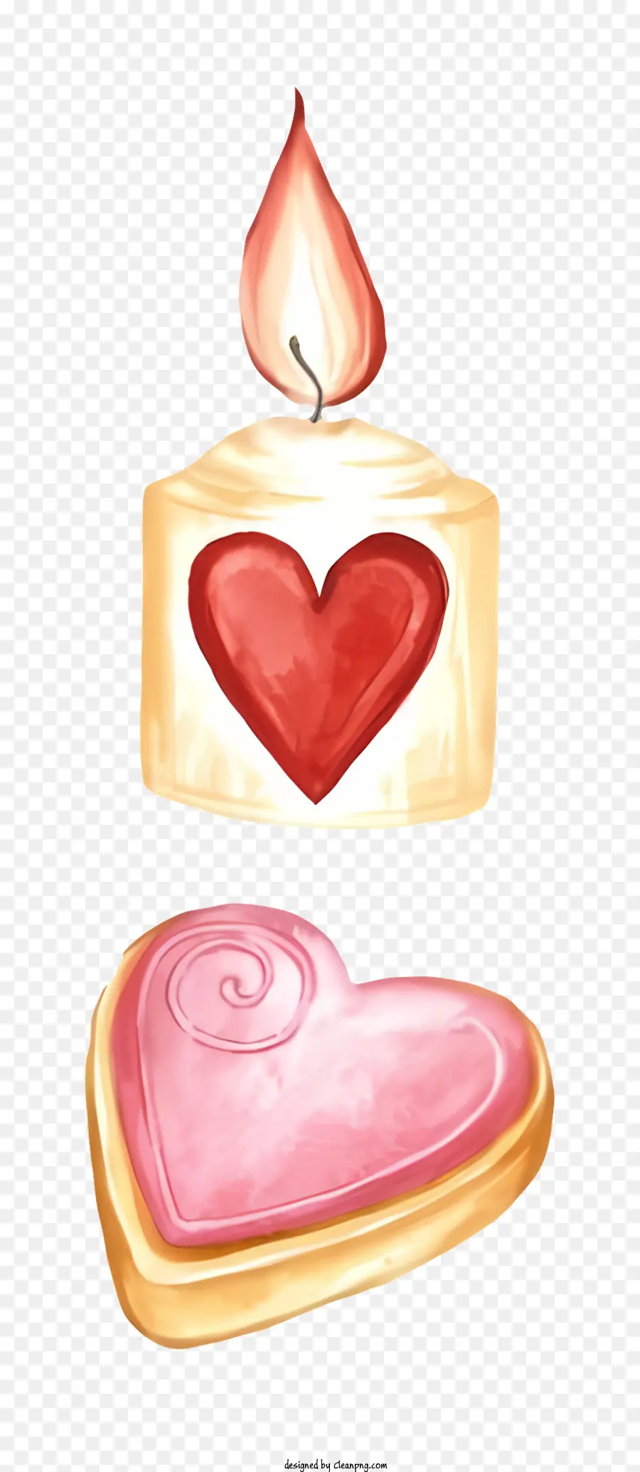 Dulces En Forma De Corazón，Dulces Rosados ​​y Rojos PNG