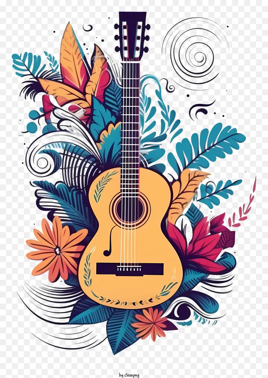 La Música，Guitarra PNG