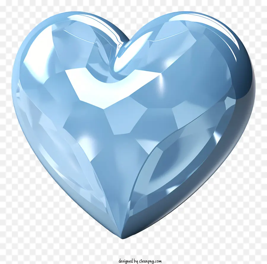 Cristal Azul，Corazon Azul PNG