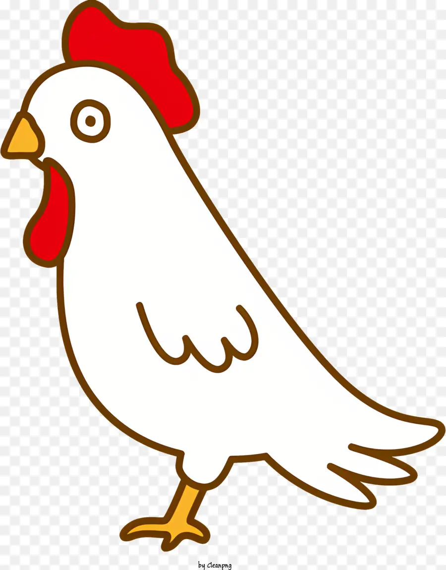 Dibujos Animados De Pollo，Peine Rojo PNG