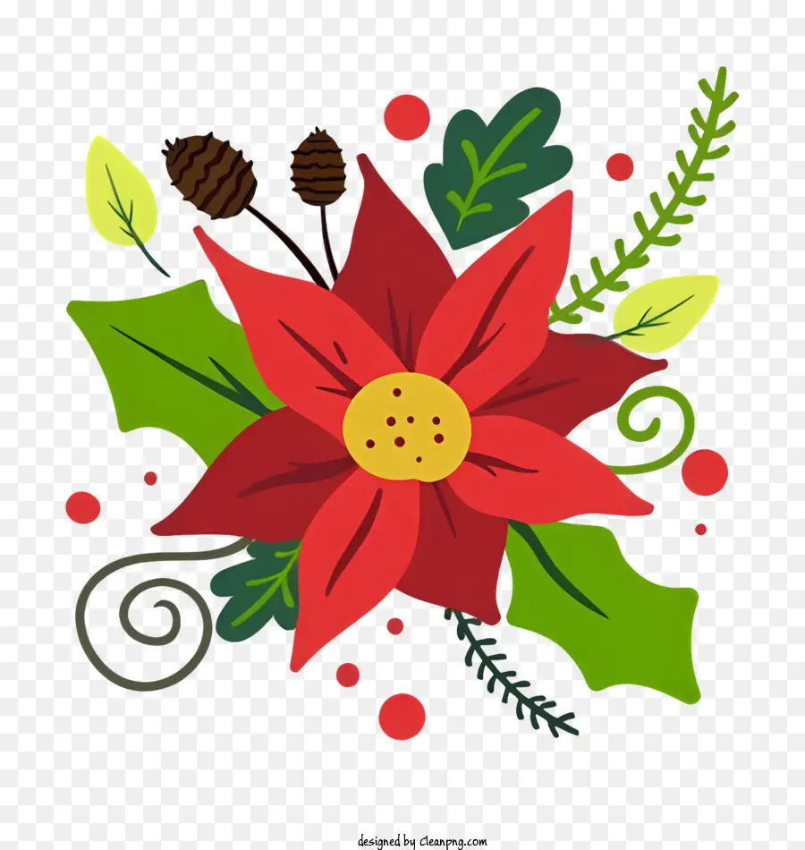 La Flor De Pascua，Navidad De Flor PNG