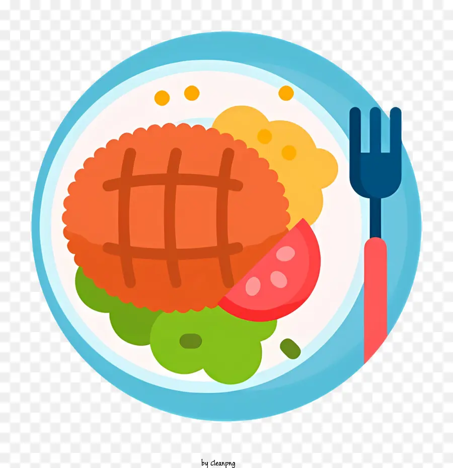 Plato De Carne，Plato Frito PNG