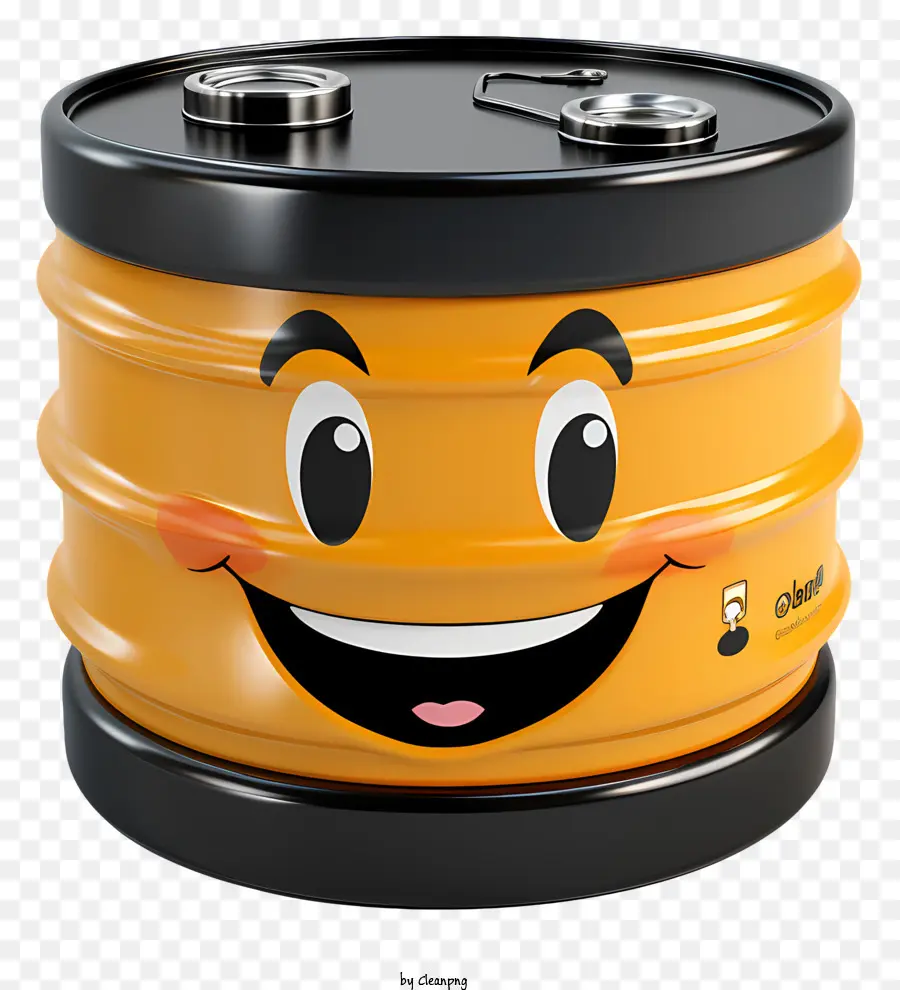 Tambor Sonriente，De Color Amarillo PNG