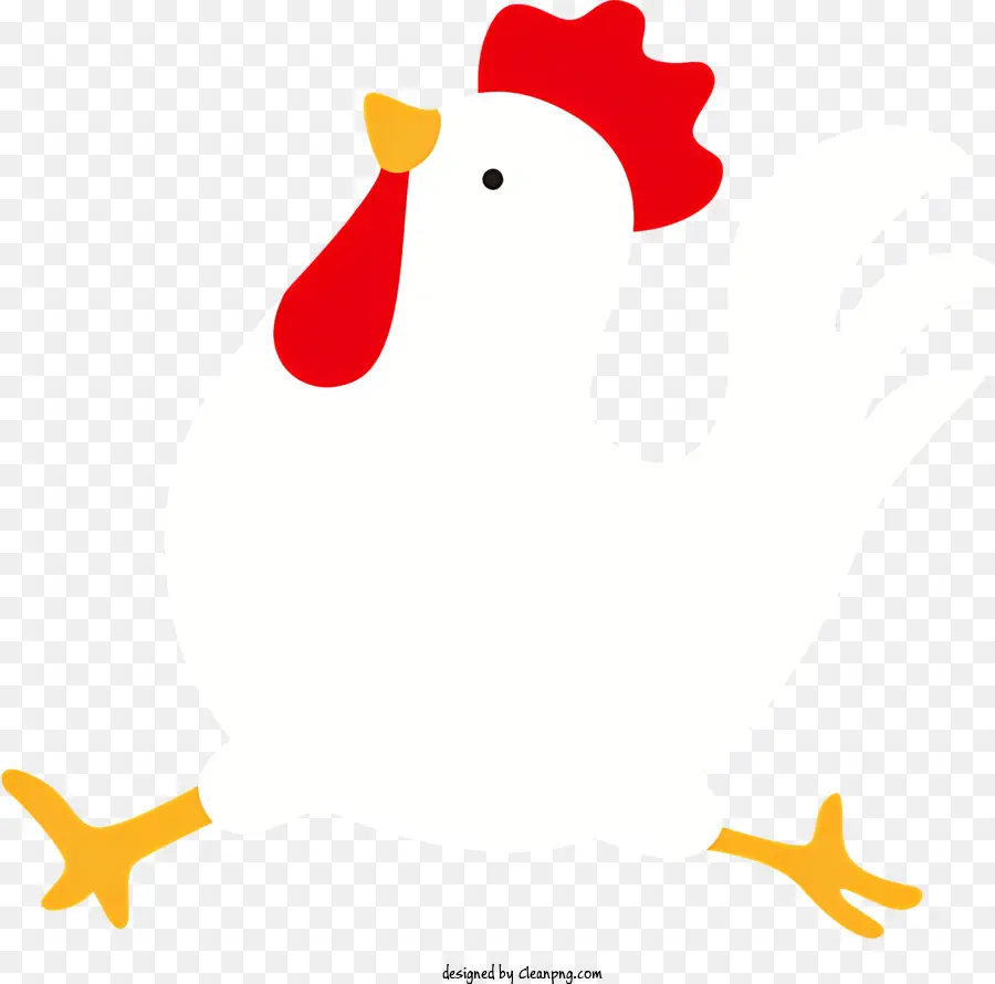 De Dibujos Animados De Gallo，Imagen En Blanco Y Negro PNG