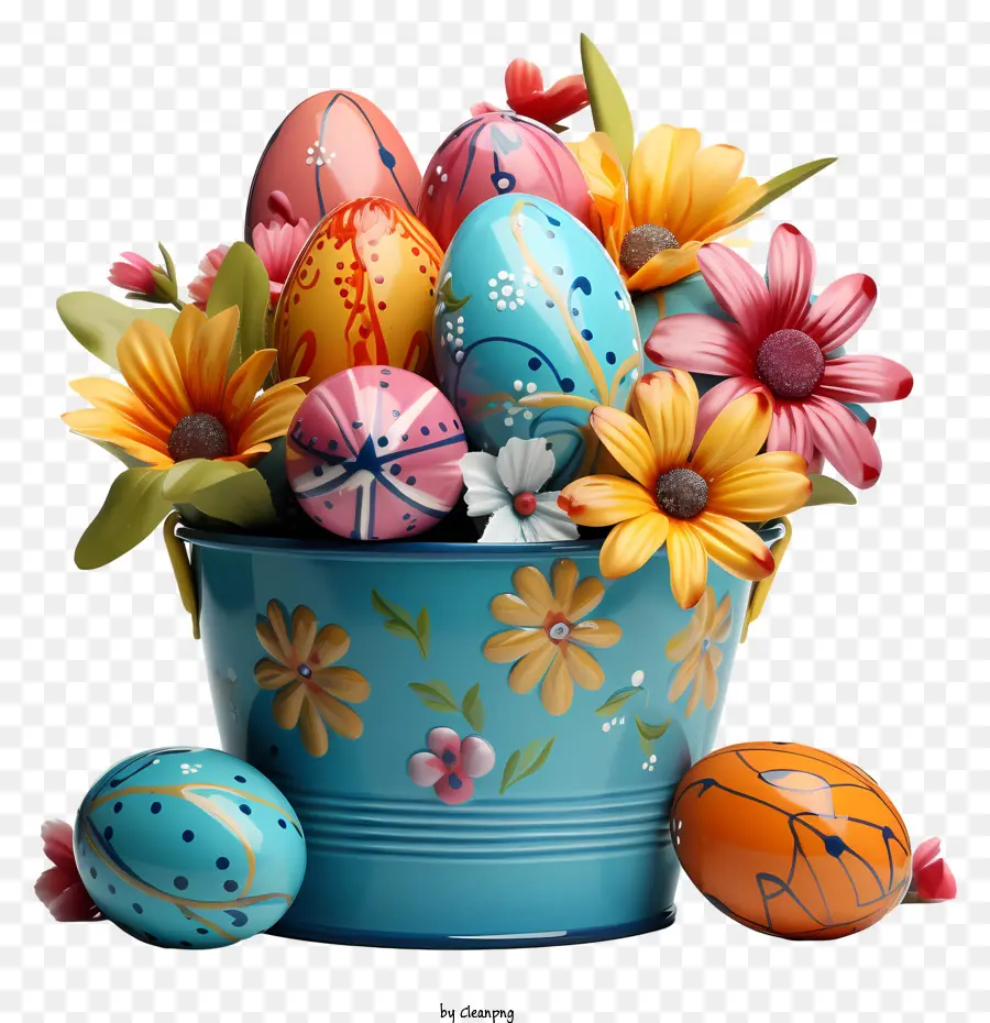 Los Huevos De Pascua，Flores PNG