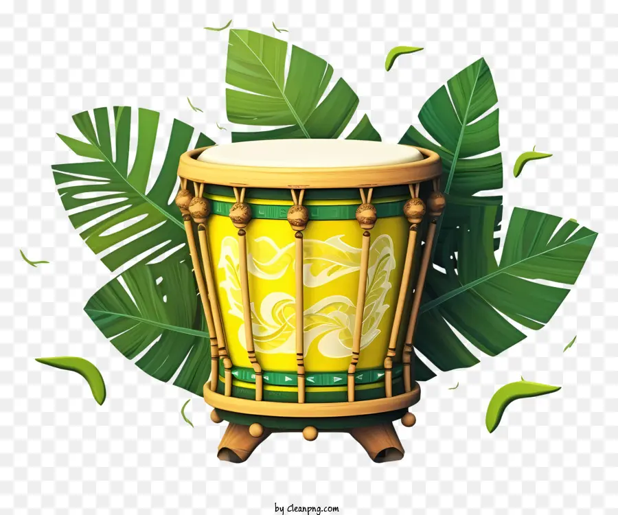 Tambor De Percusión，Verde Del Tambor PNG