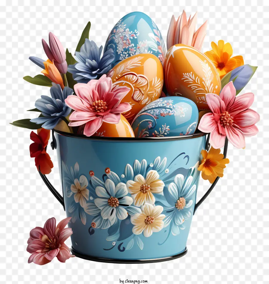 Huevos De Pascua，Cesta De Pascua PNG