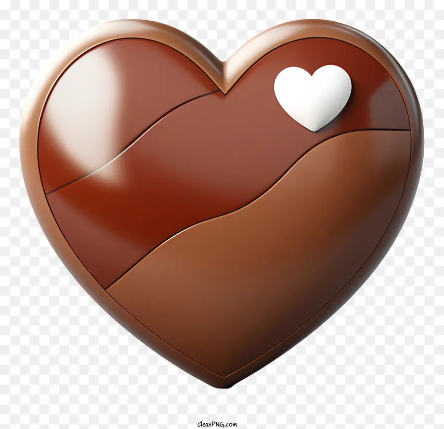 Corazón De Chocolate，Heartshaped De Chocolate PNG