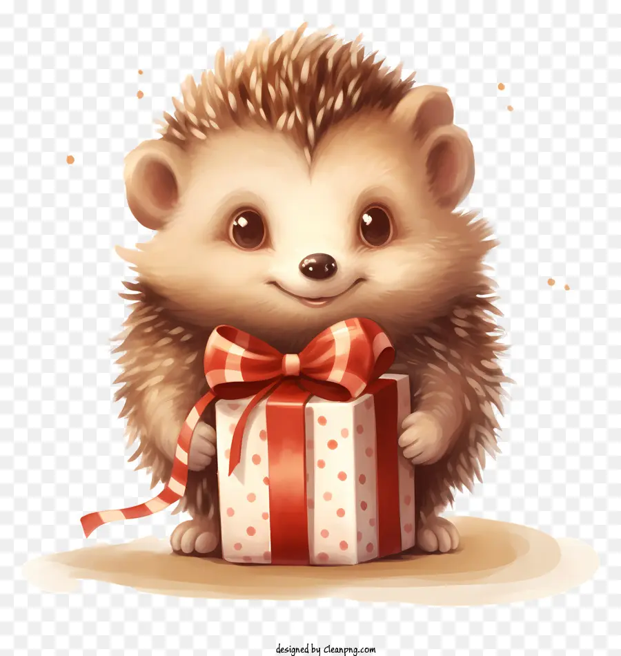 Lindo Erizo，Caja De Regalo PNG