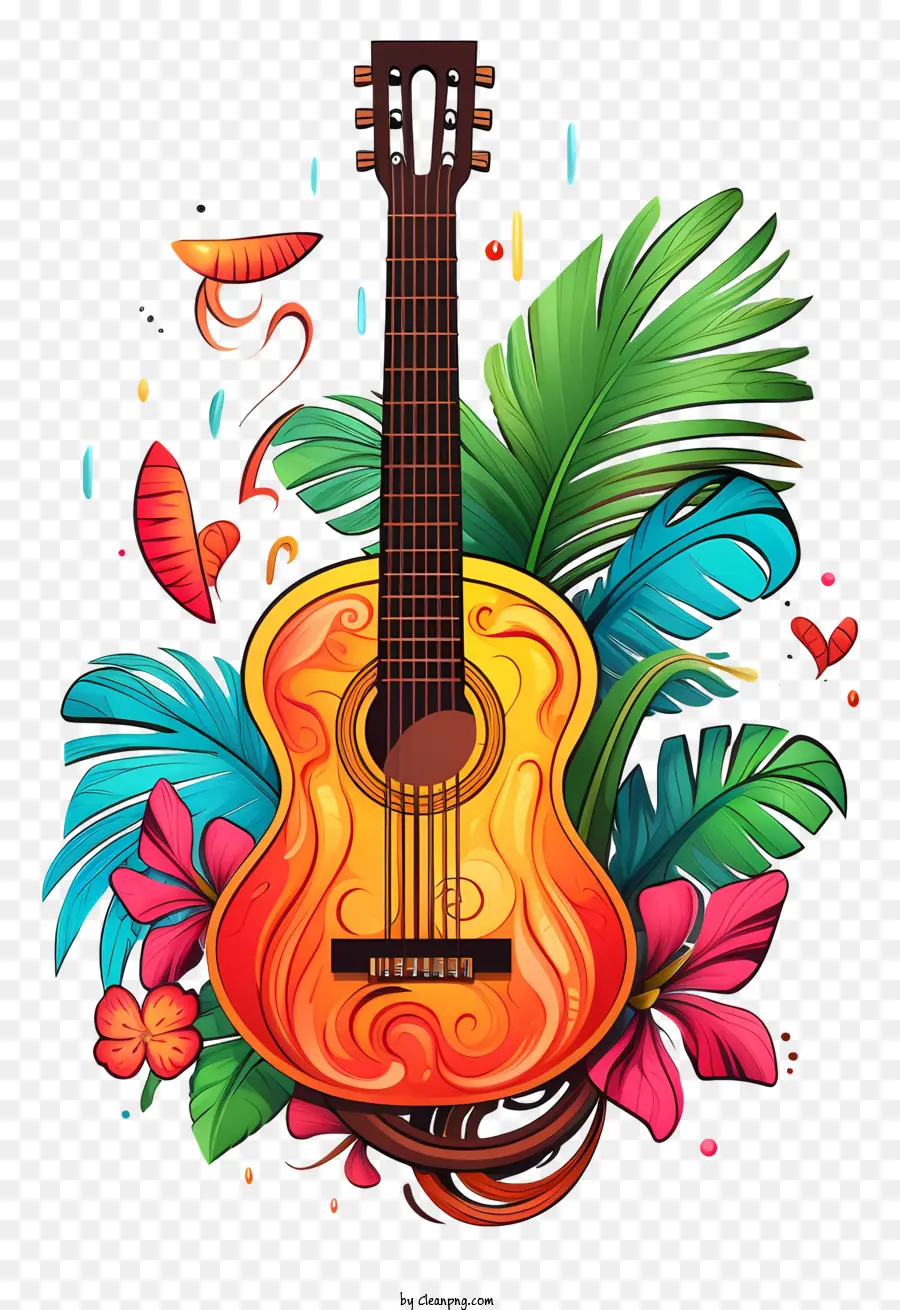 Guitarra，Colorido PNG