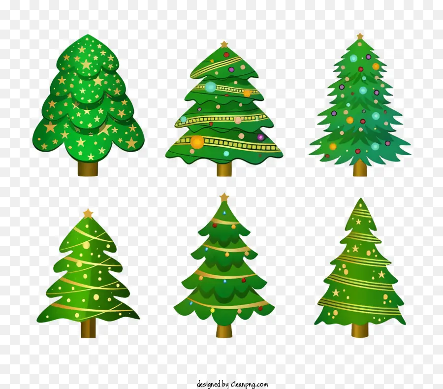 Los árboles De Navidad，árboles De Navidad Verdes PNG