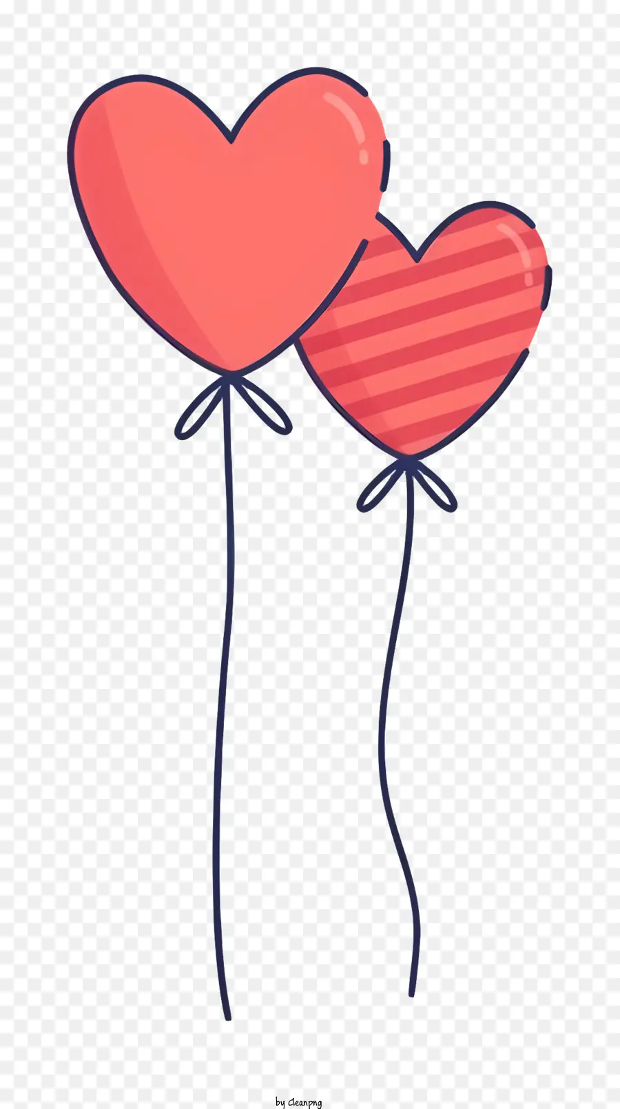 Heartshaped Globos，Globos Rojos PNG