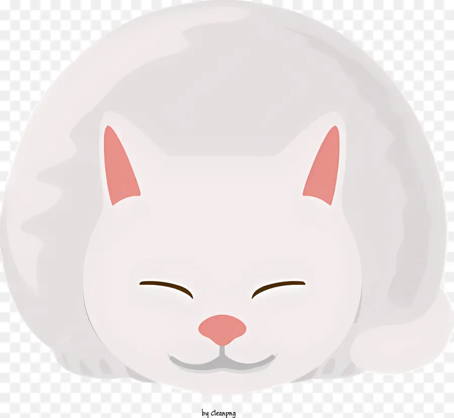 Gato Blanco，Lindo PNG