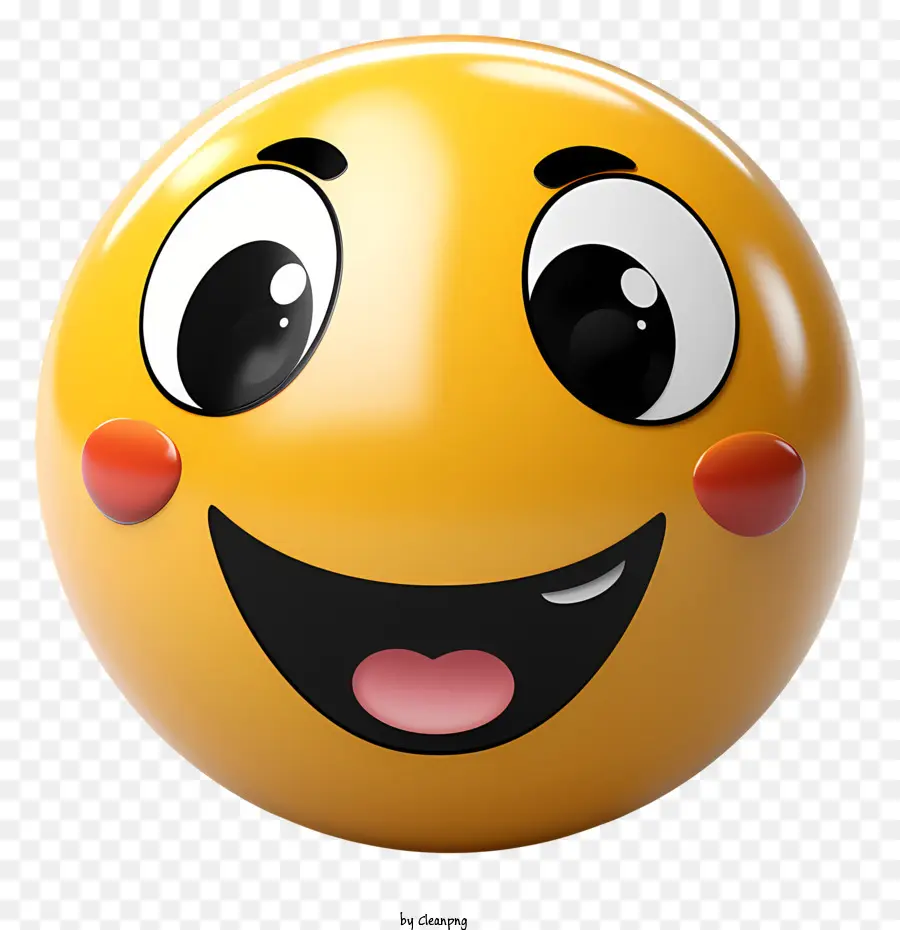 Emoticón Amarillo，La Cara Sonriente PNG