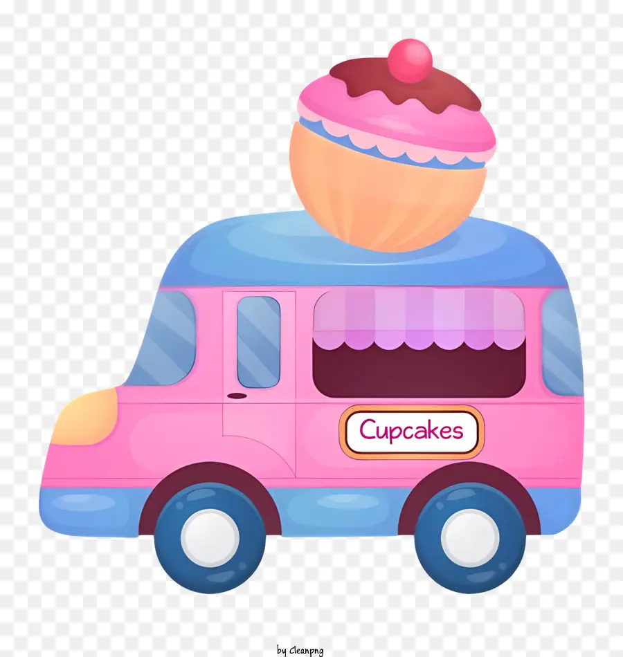 Coche Rosa Pequeño，Coche De Cupcake PNG