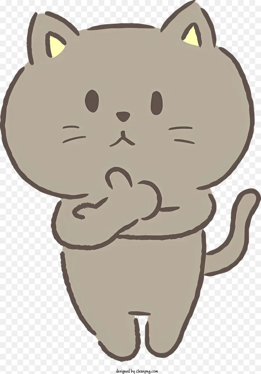 Gato De Dibujos Animados，Lindo PNG