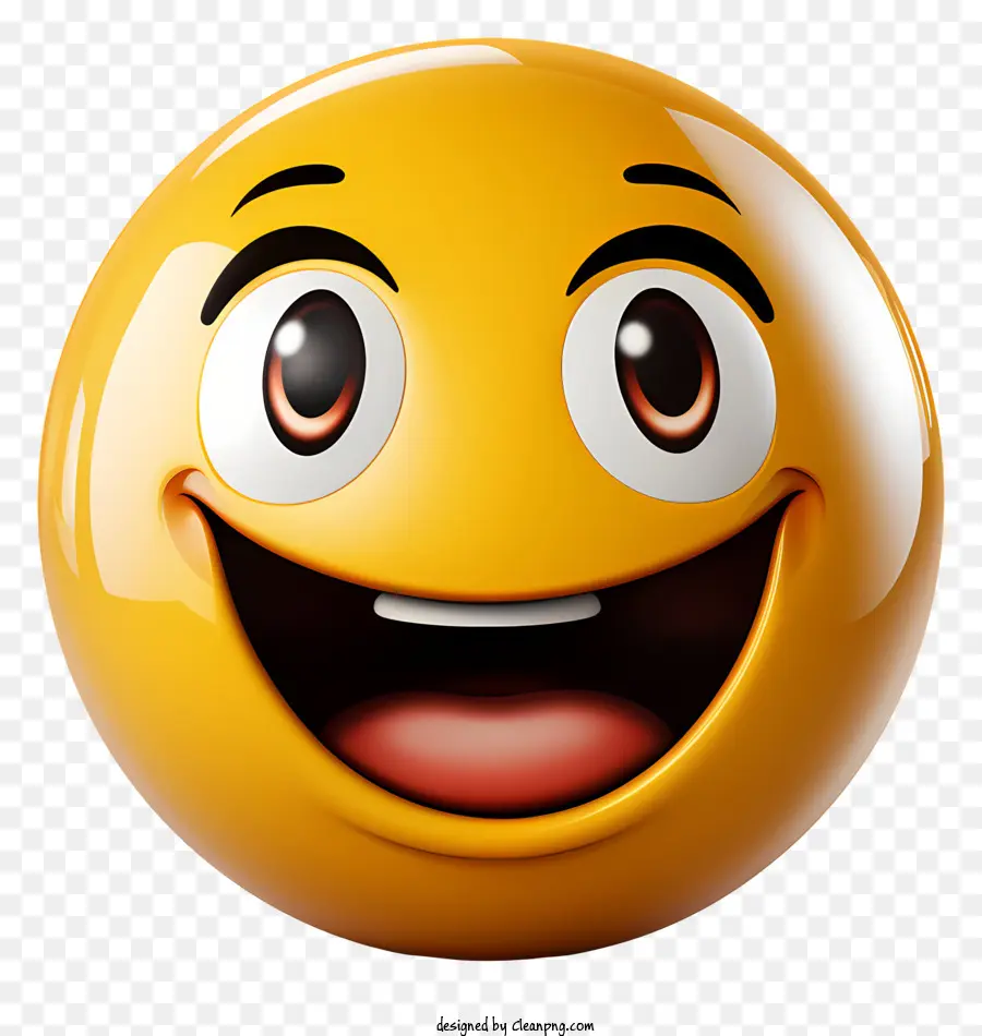 Emoji Amarillo，Cara Feliz PNG