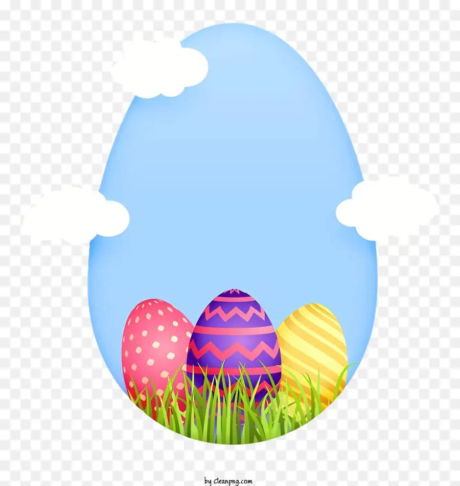 Huevos De Pascua，Nubes PNG