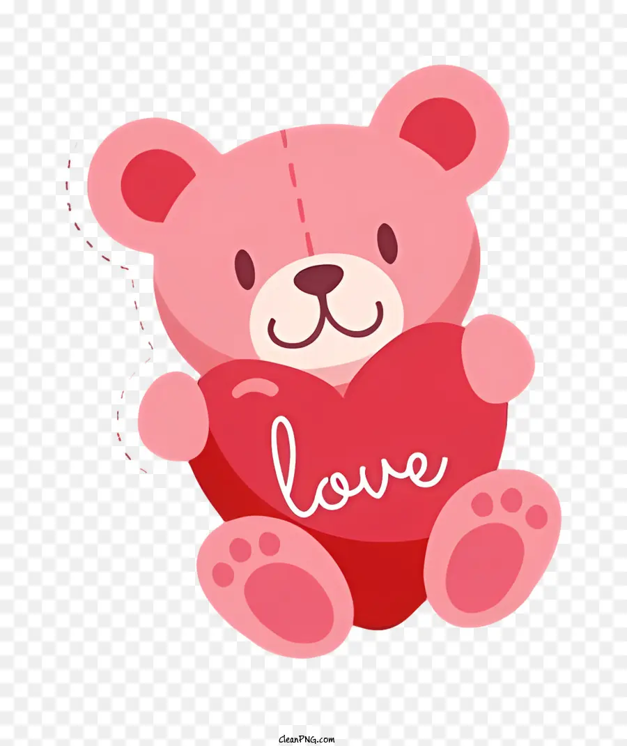 Osito De Peluche Rosa，Oso Con Corazon PNG