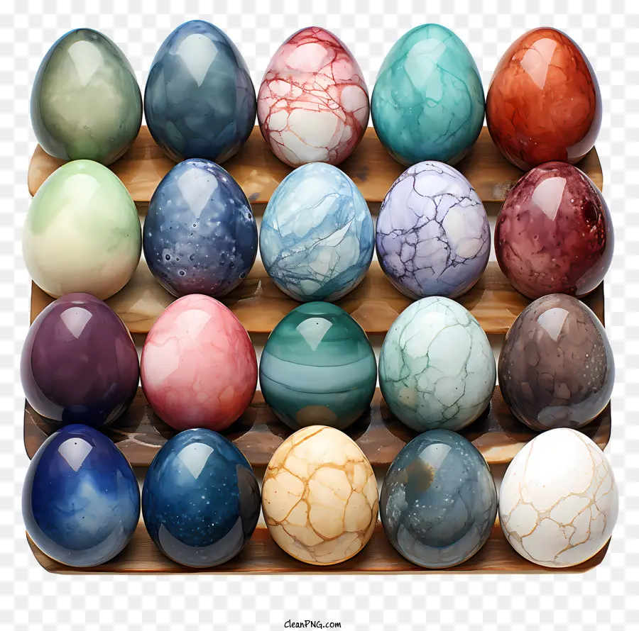 Huevos De Mármol Coloridos，Pequeños Huevos En Forma De Orbe PNG